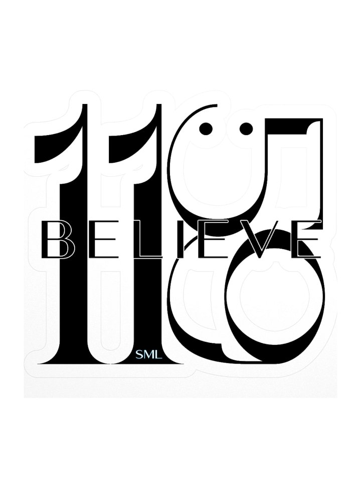 eleven:fiftynine BELIEVE Sticker product image (1)