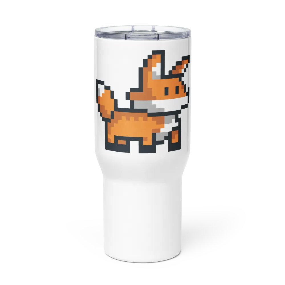 Fox Pixel Art Travel Mug product image (3)
