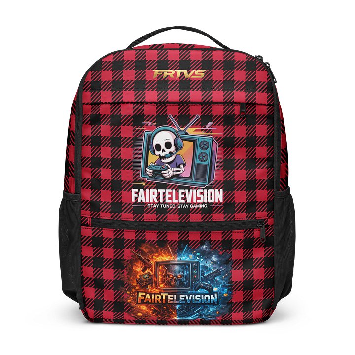Retro Gaming Skeleton All-Over Print Backpack product image (1)