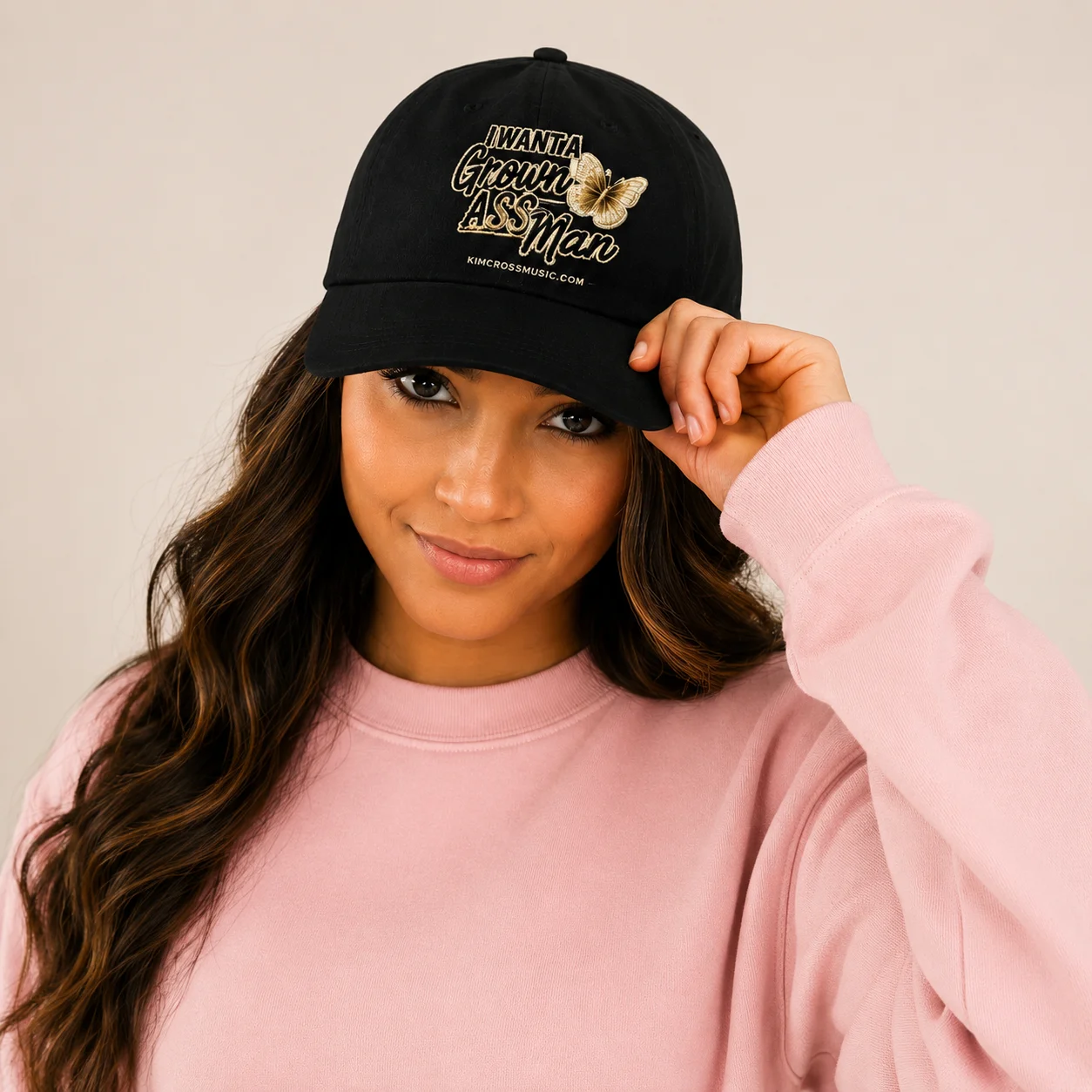 I Want a Grown Ass Man Women's Baseball Cap product image (1)