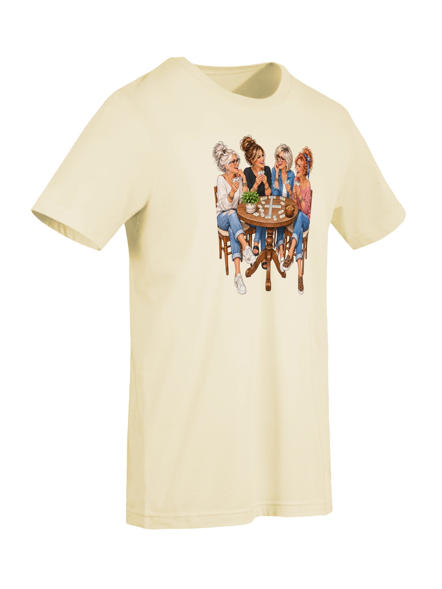 Domino Ladies Game Night T-Shirt | Friends Playing Dominoes Tee | Girls' Game Night Shirt product image (60)