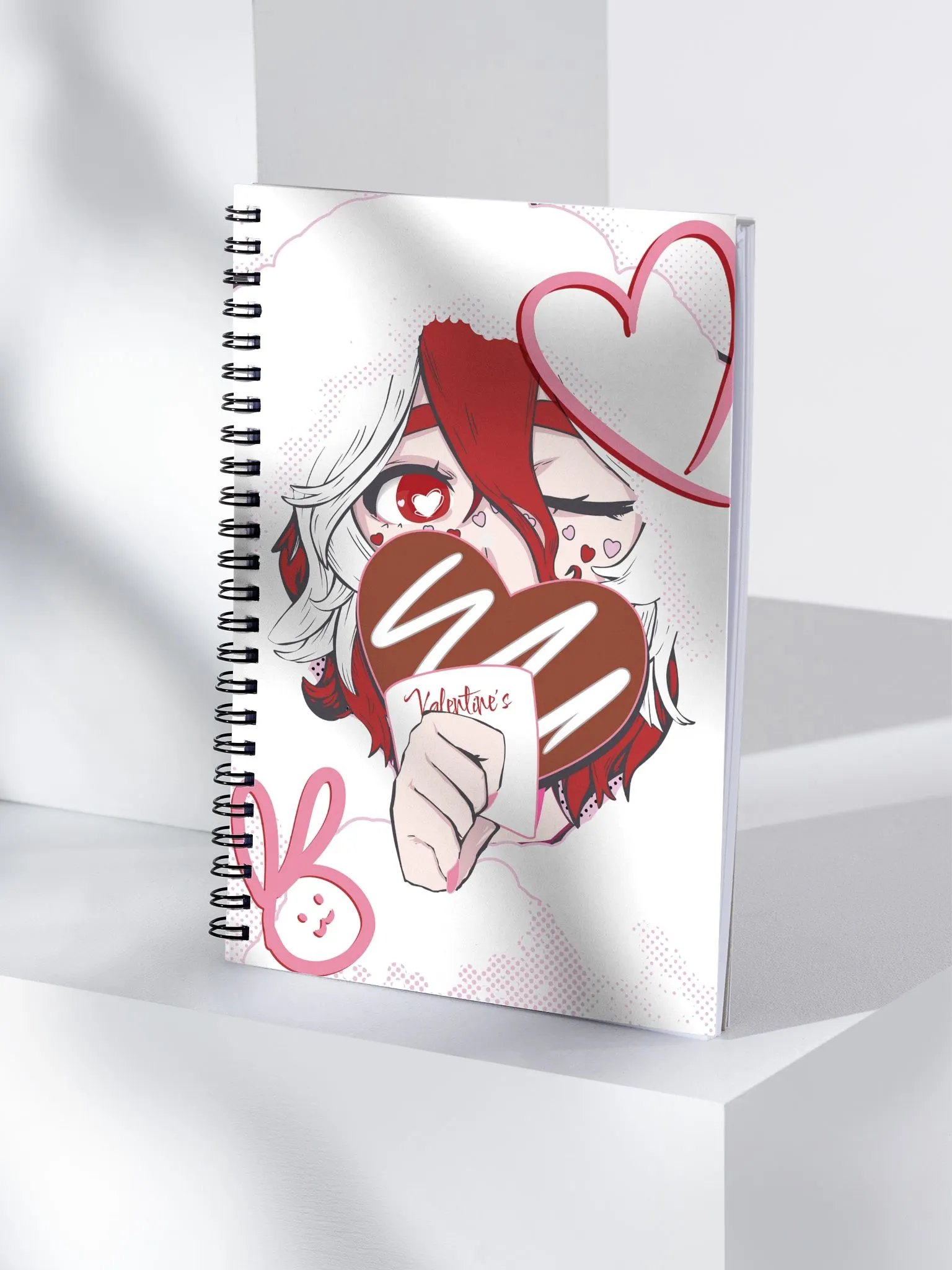 Valentine Spiral notebook product image (4)