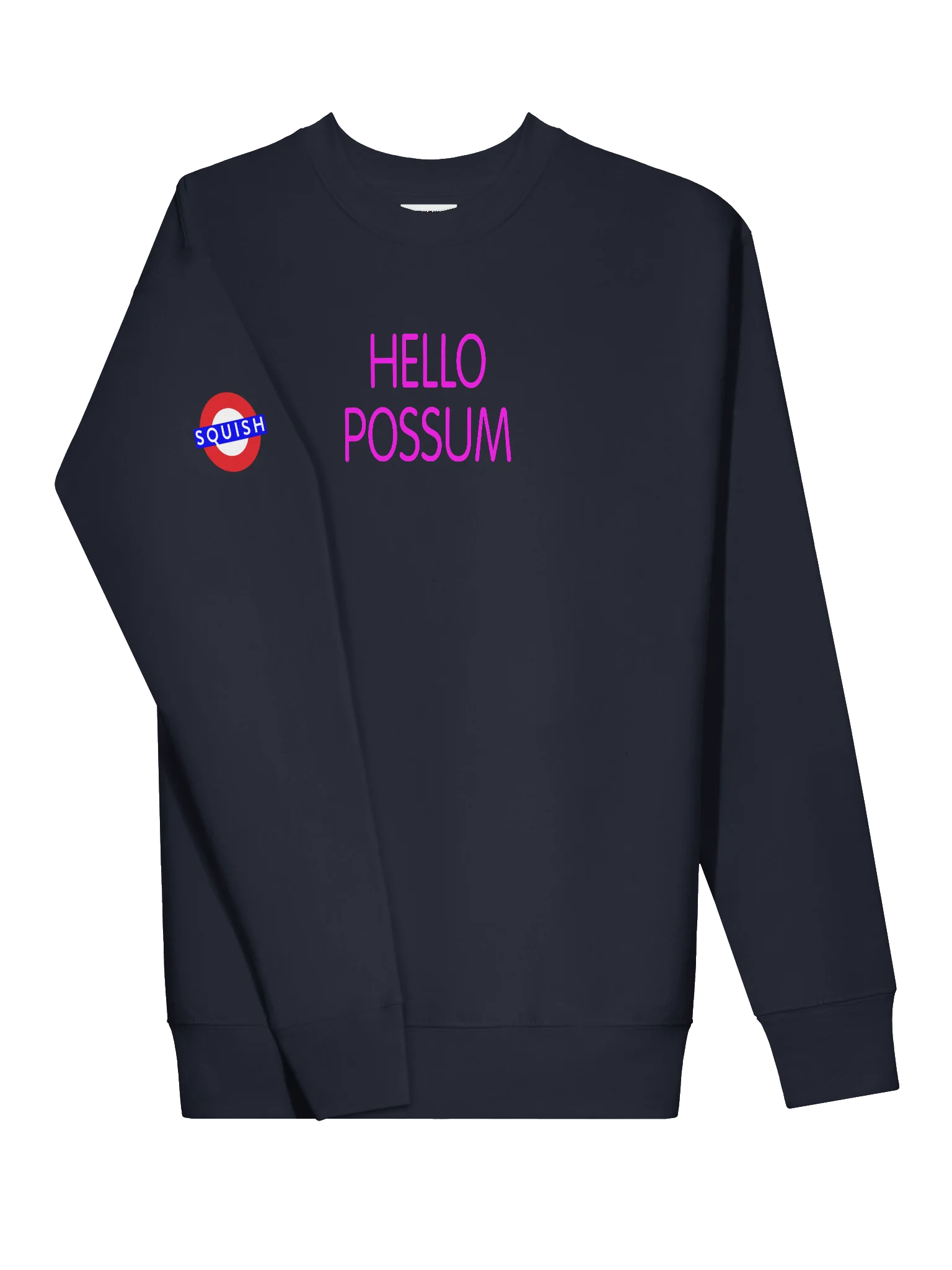 Hello Possum Graphic Crewneck - Hot Pink product image (2)