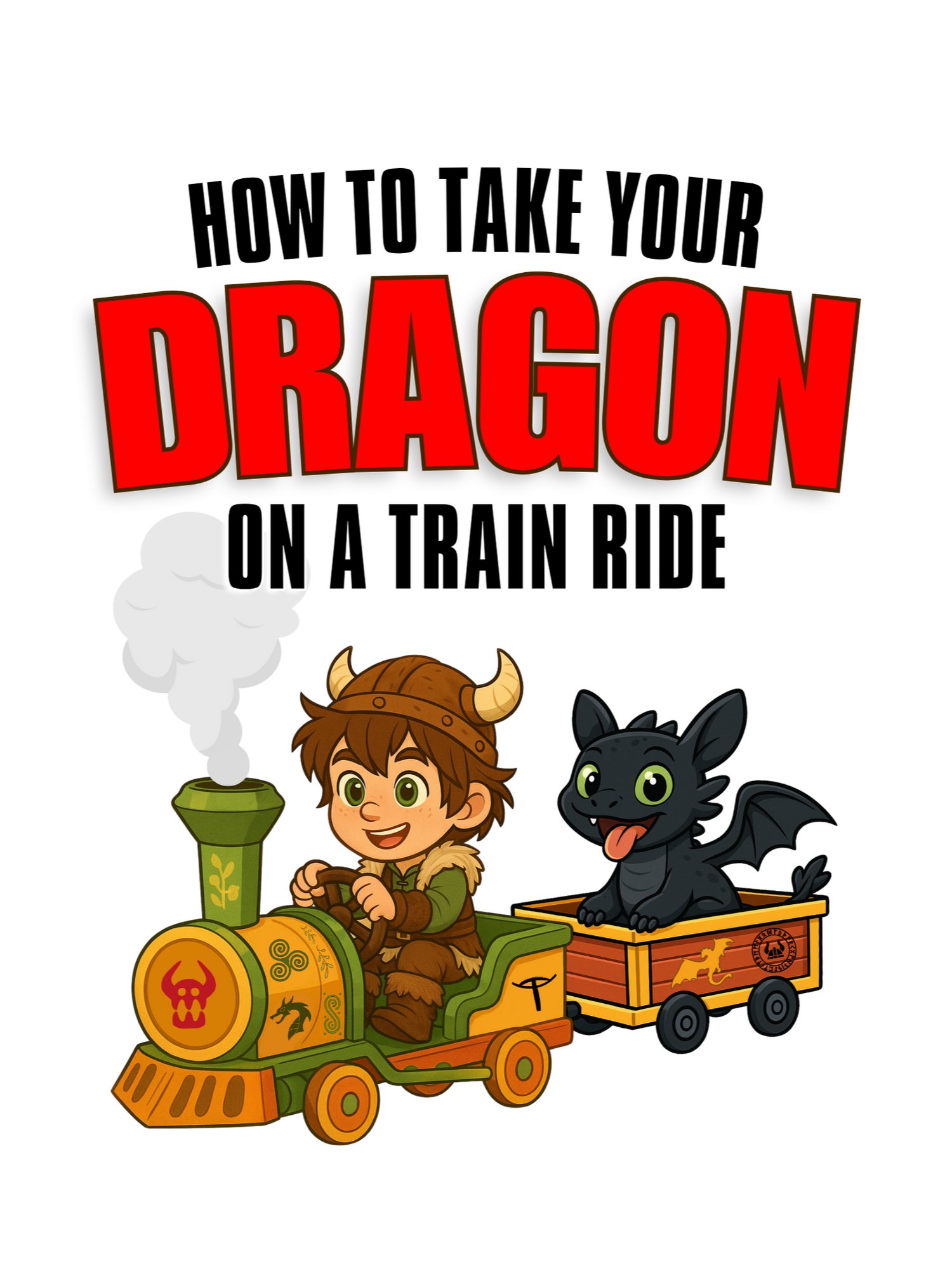 HOW TO TAKE YOUR DRAGON ON A TRAIN RIDE - TEE product image (31)