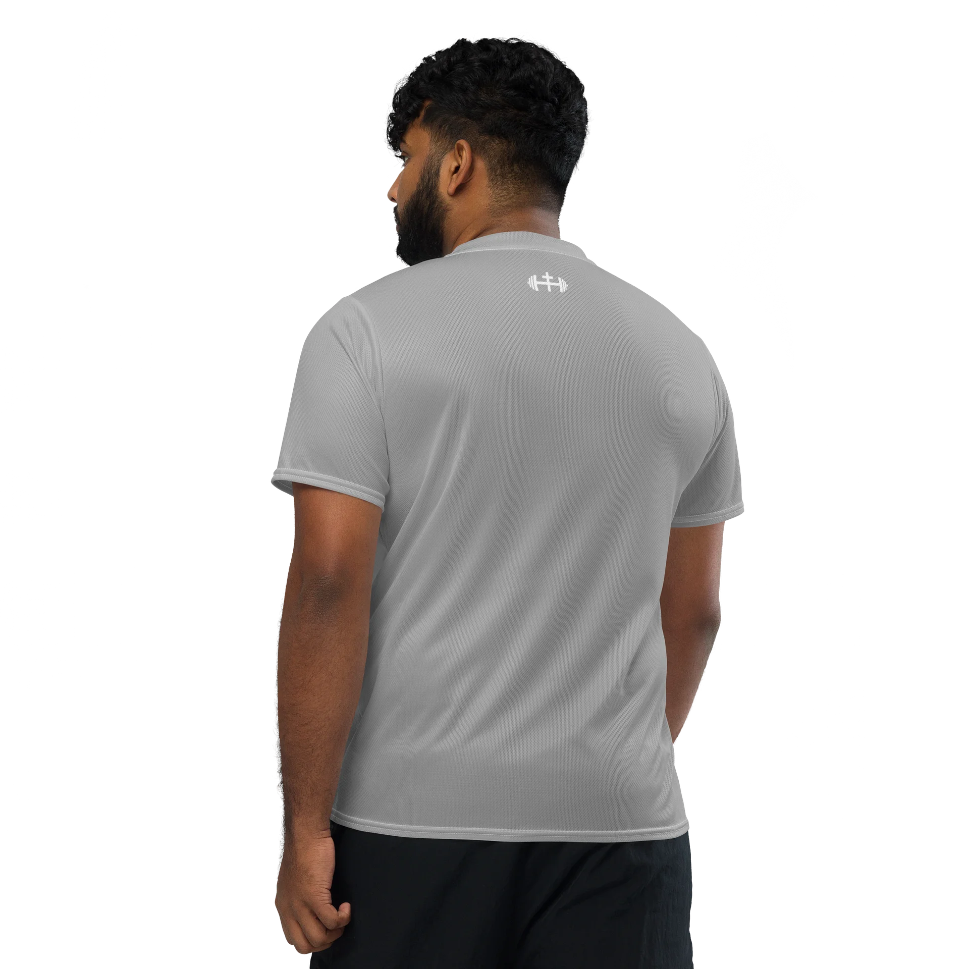 His House Mens Performance V-Neck T-Shirt - Silver product image (3)