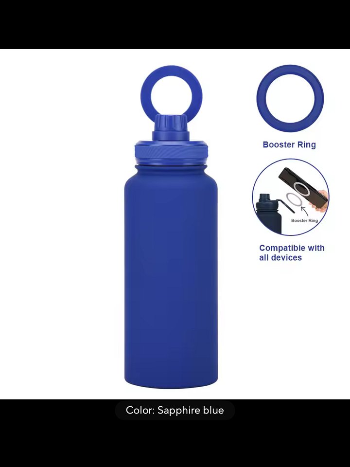 Electric Blue 32 oz Magnetic Safe Lid product image (1)