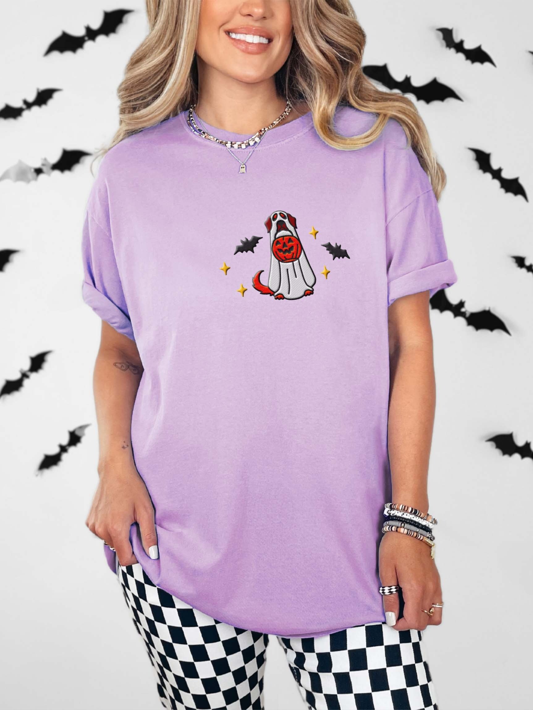 Halloween Anatolian Shepherd Dog(Red) Embroidered T-Shirt product image (2)