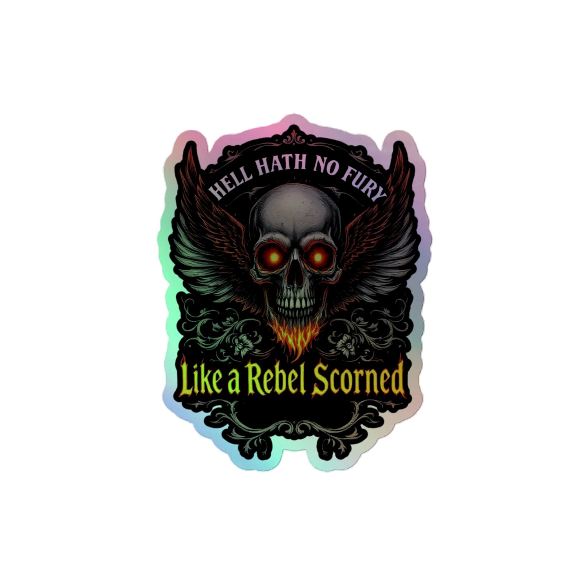 Rebel Undead Scorned Holographic Sticker product image (1)