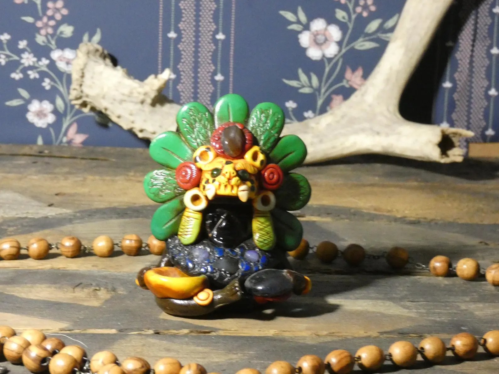 Artifact No.33 - Aztec Jaguar Warrior Statue product image (4)