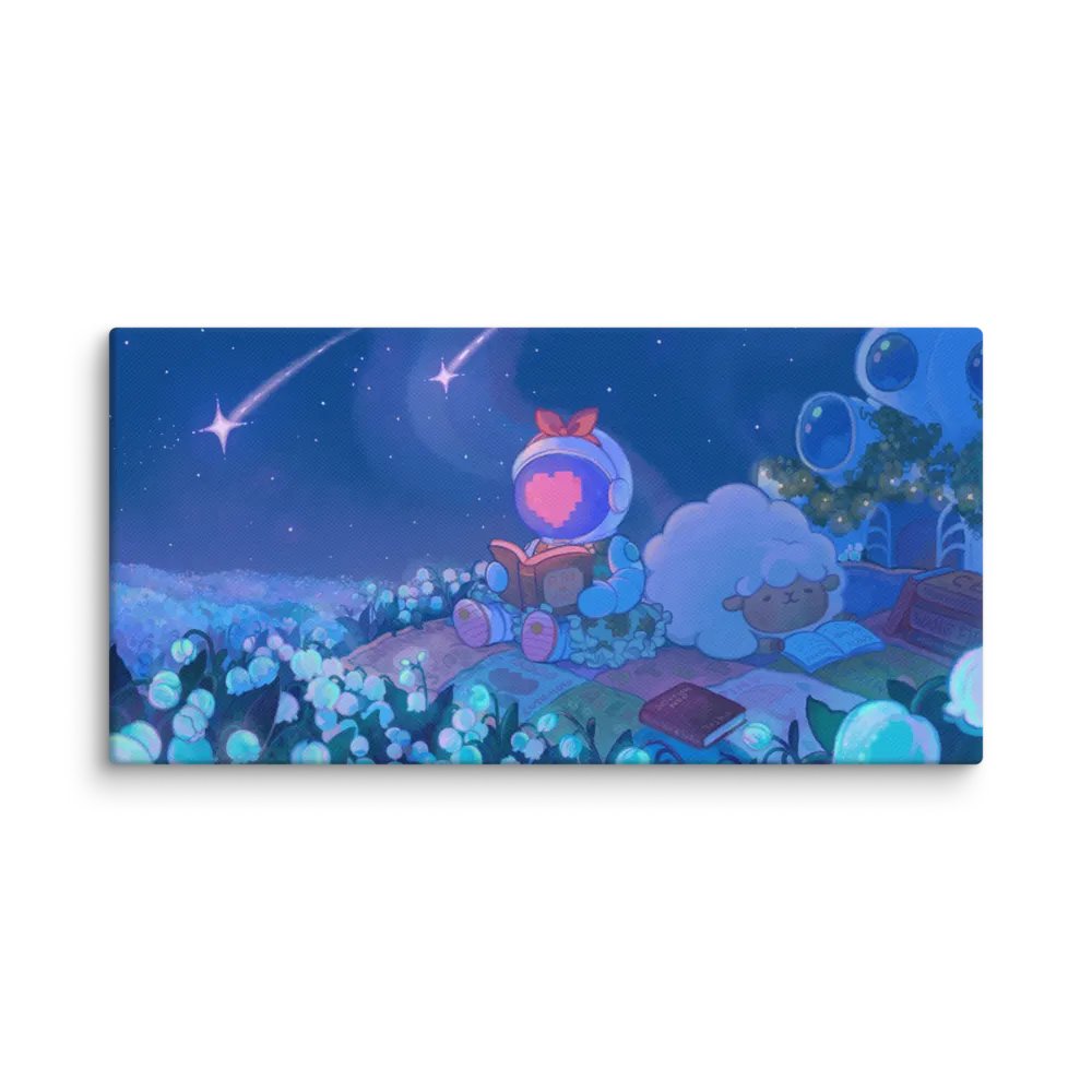 Noodle Collection - Cozy Reading Friends Canvas Print product image (1)