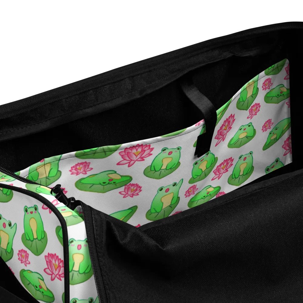 Kawaii Froggie Duffle Bag product image (6)