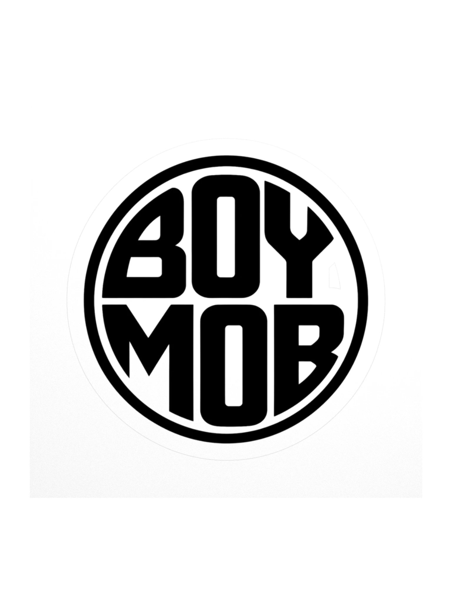 Boy Mob Sticker — Circle product image (1)