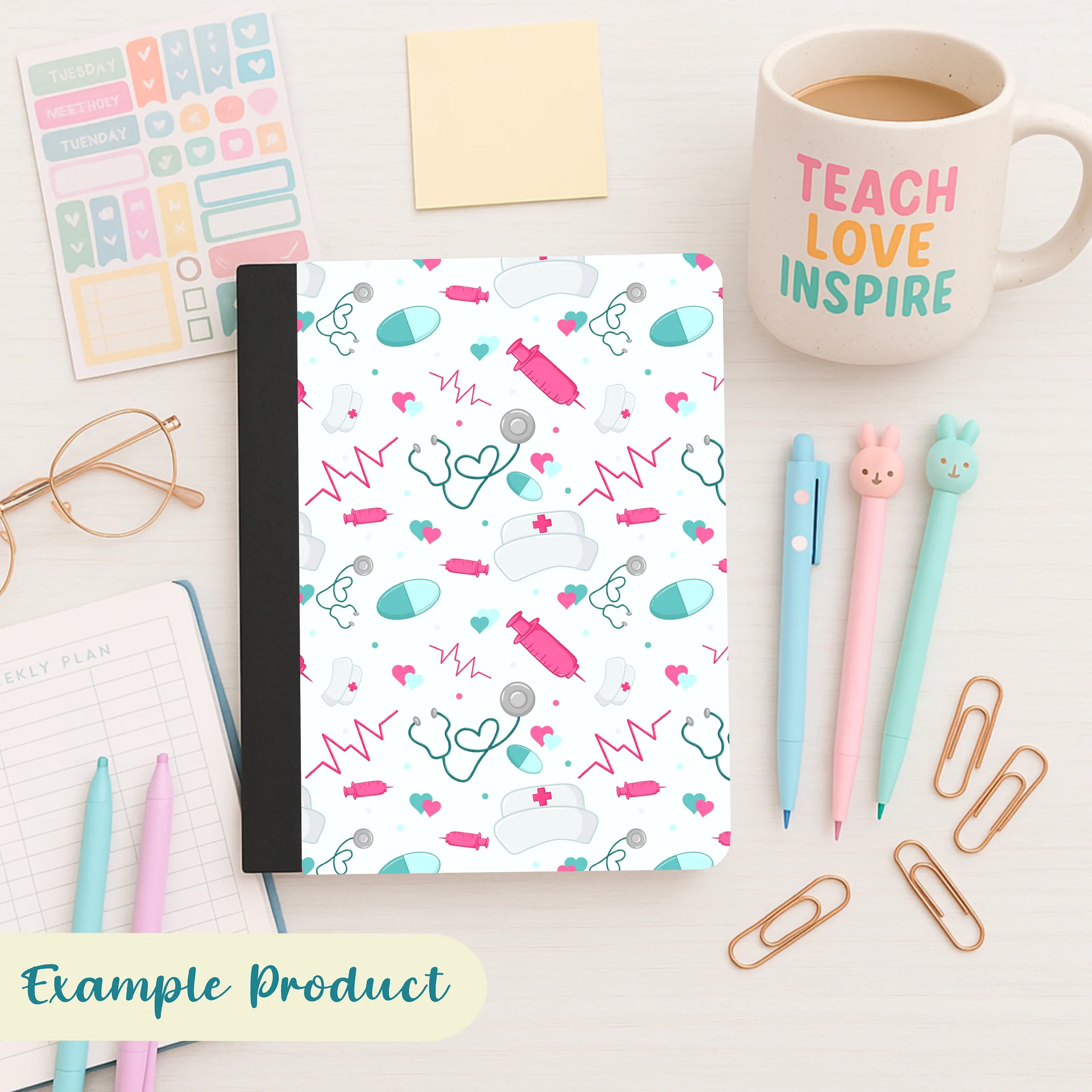 Nursing Themed Seamless Pattern product image (7)