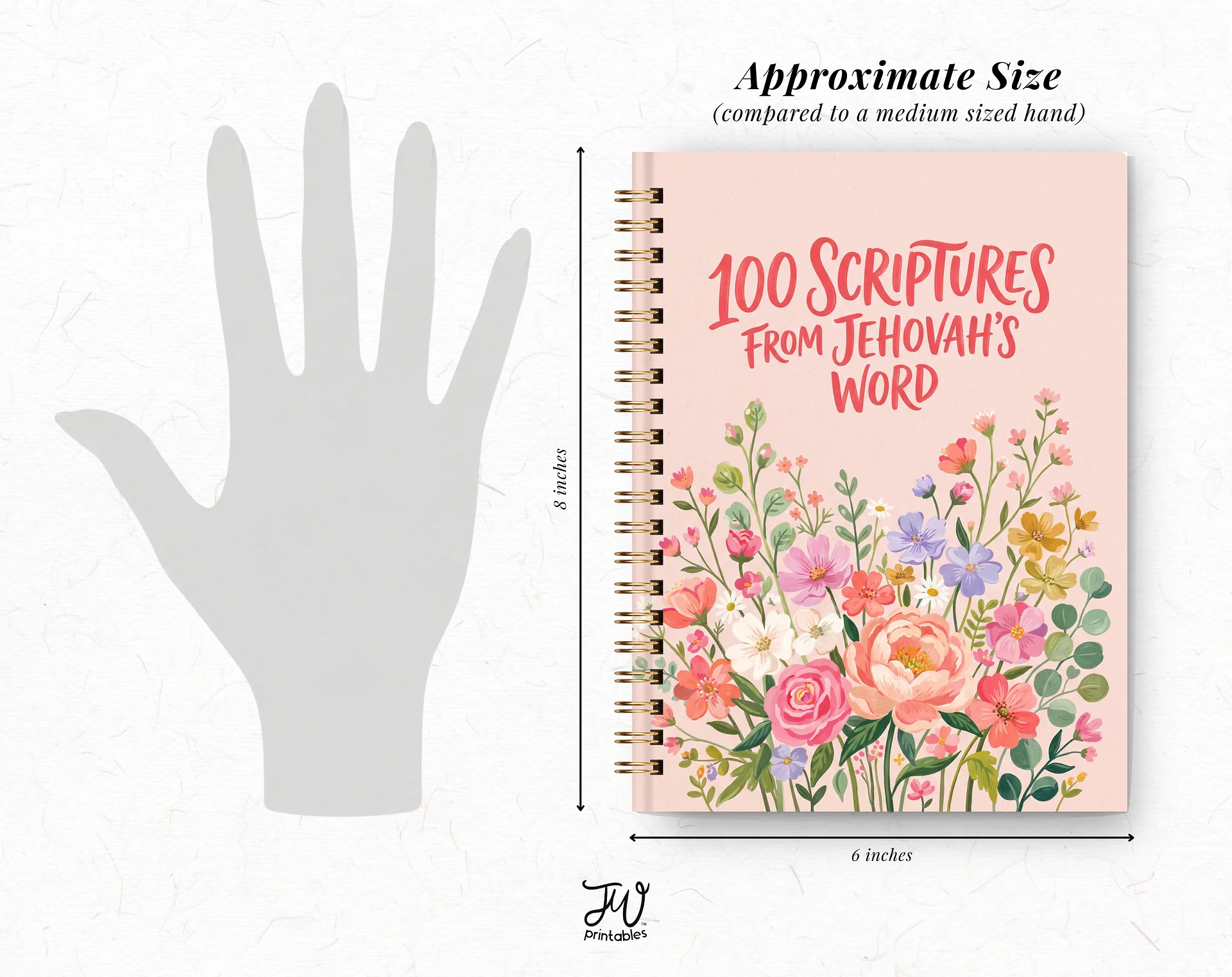100 Scriptures From Jehovah's Word Prompted Journal product image (4)