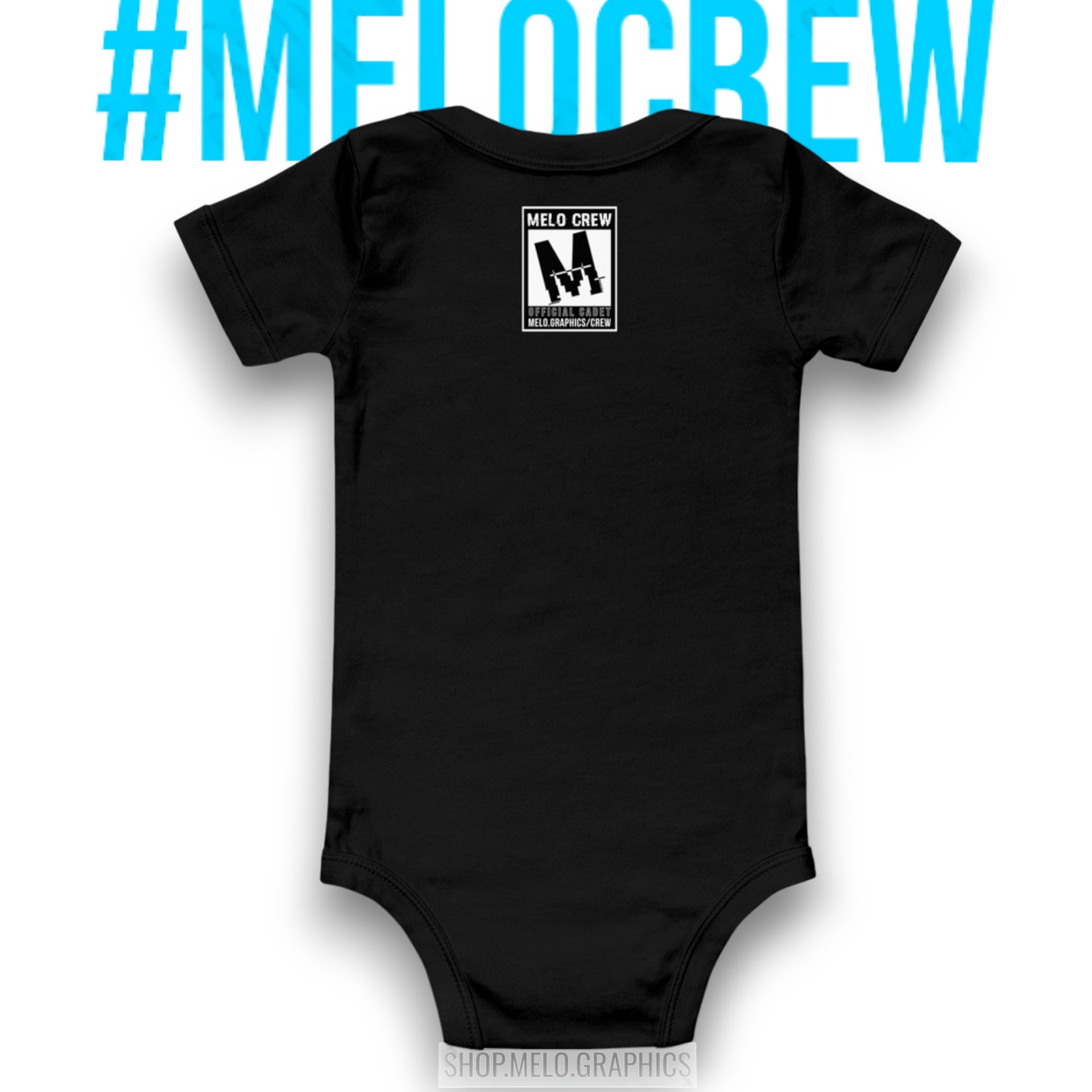 Official MELO CREW Cadet Member Badge - Classic Infant Onsie | #MadeByMELO product image (2)