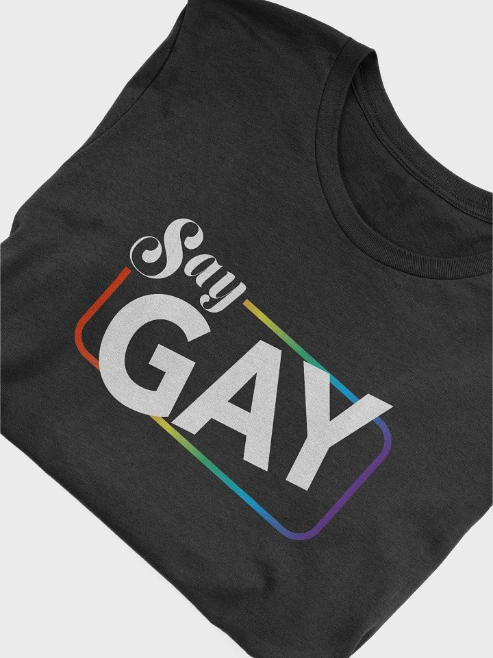 Say Gay Retro Sign T-Shirt product image (1)