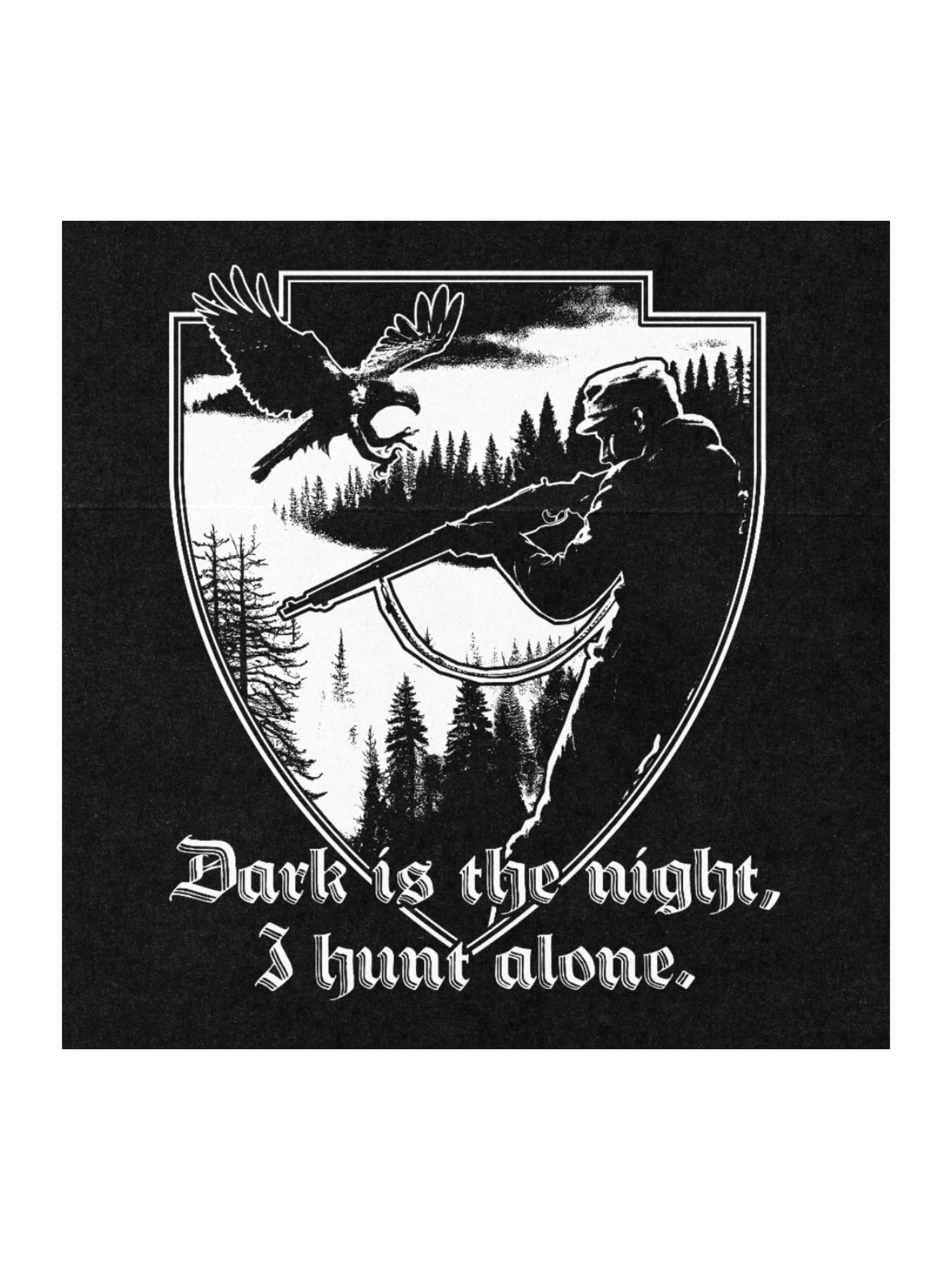 "I HUNT ALONE" STICKER product image (2)