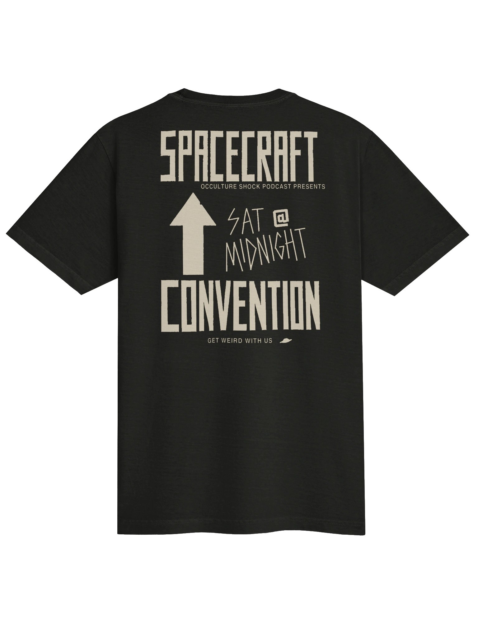 Spacecraft Convention Tee - Washed Black & Creme product image (3)