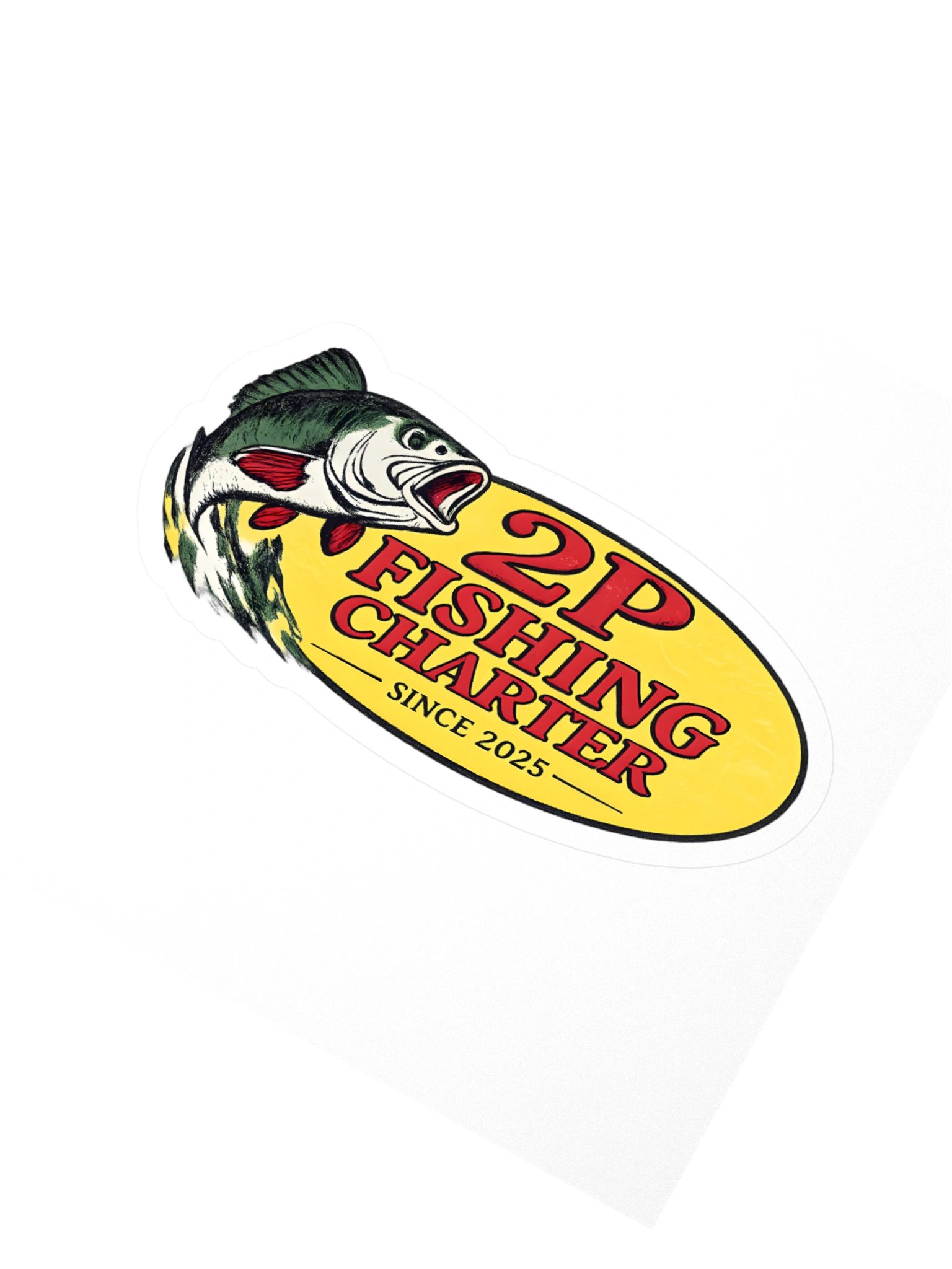 2P Fishing Charter Badge Sticker product image (3)