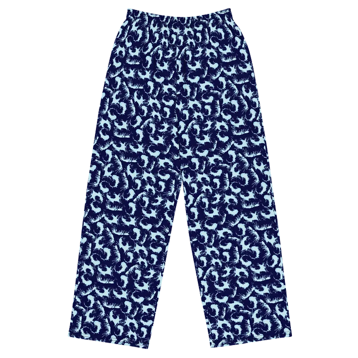 Comfortable Wide-Leg Pants with Bold Abstract Brush Strokes product image (1)