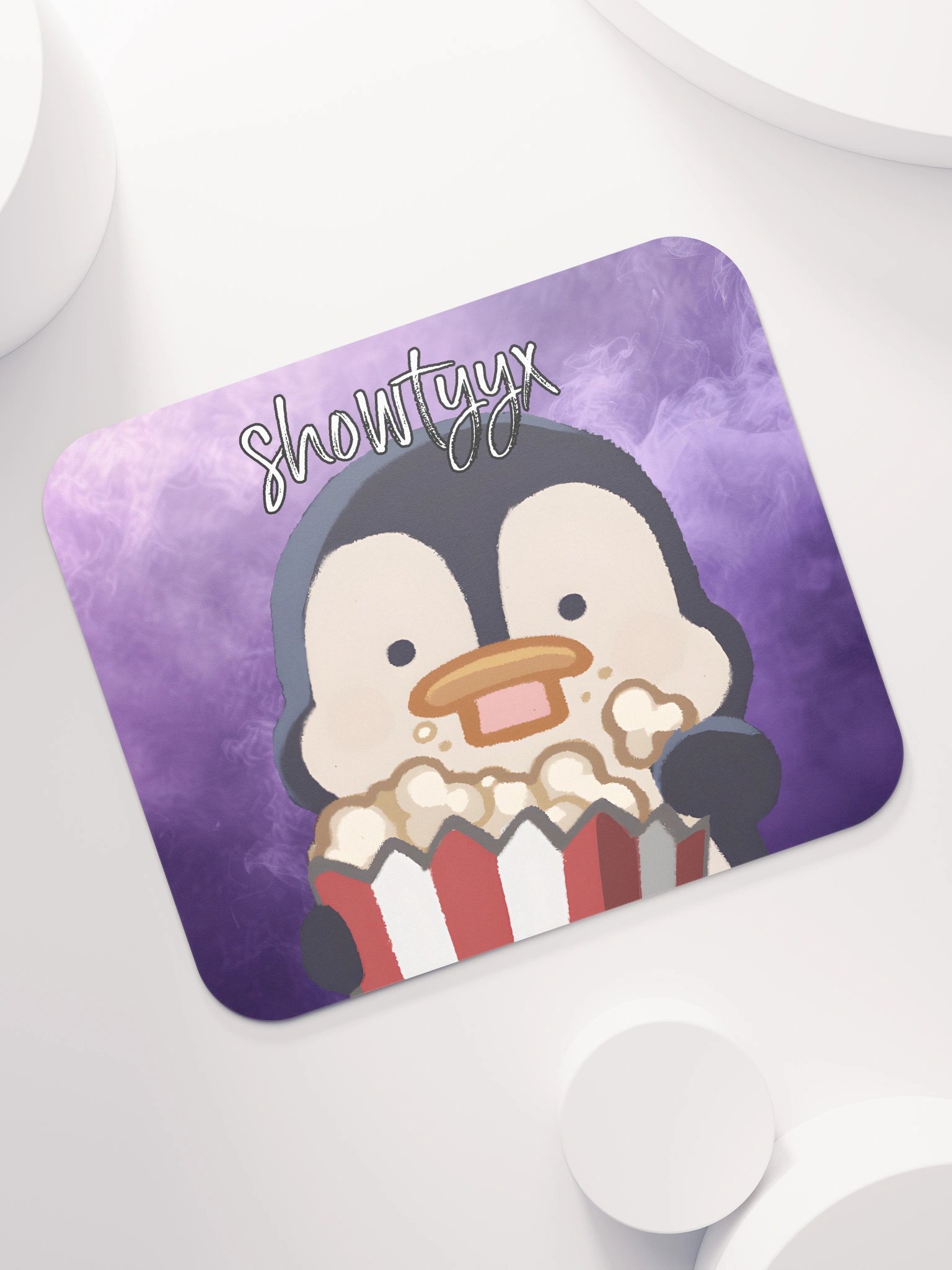 Popcorn Penguin Mouse Pad product image (7)