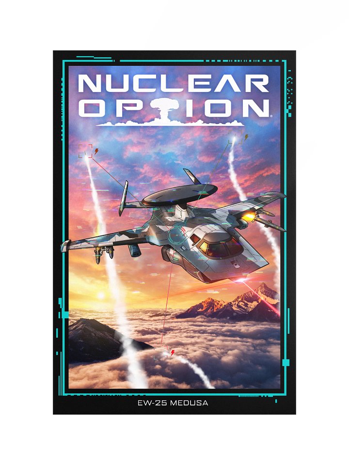 Medusa - Navy Splinter 20x30in Poster product image (1)