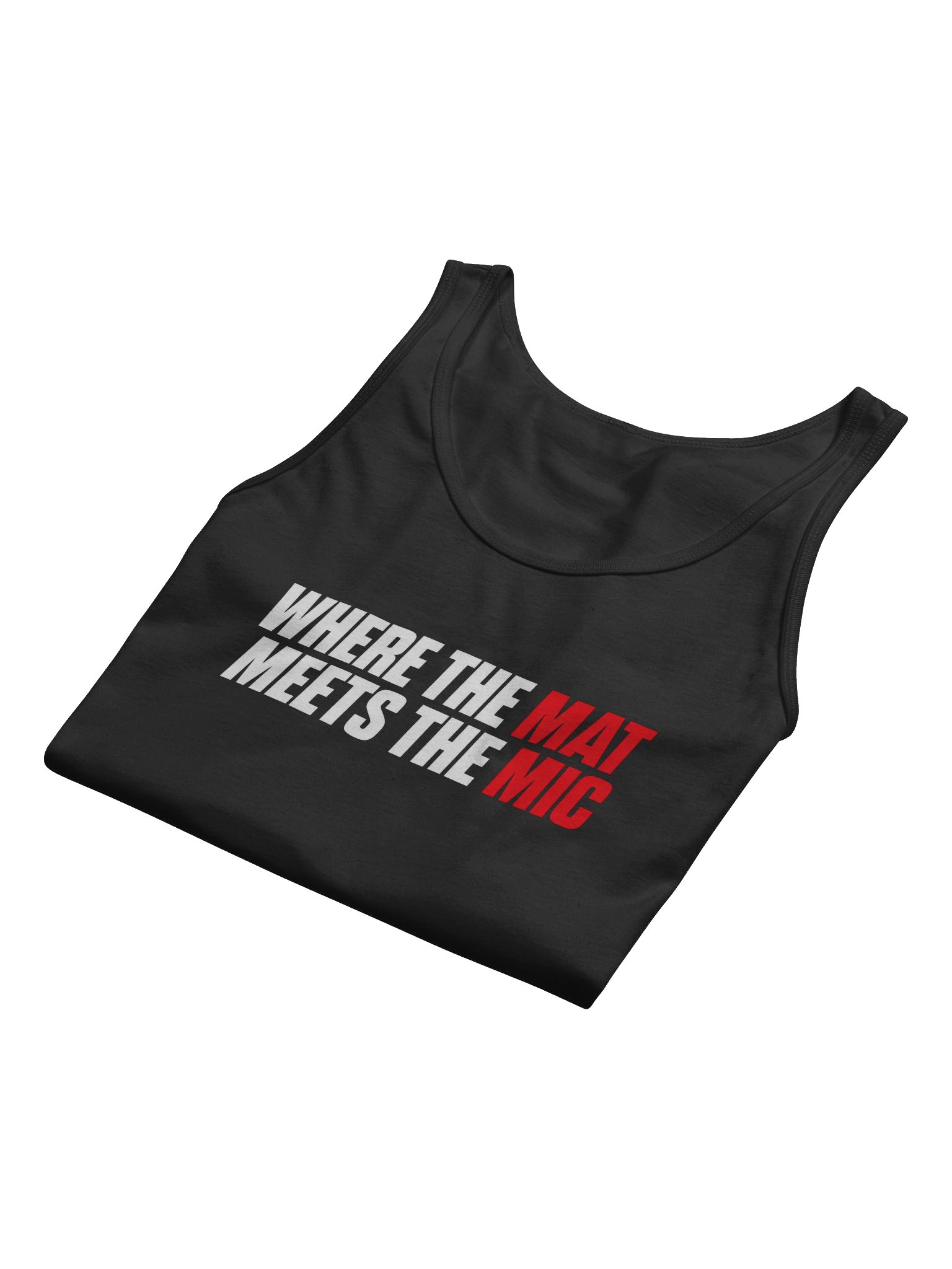 Where the Mat Meets the Mic Tank — Black product image (8)