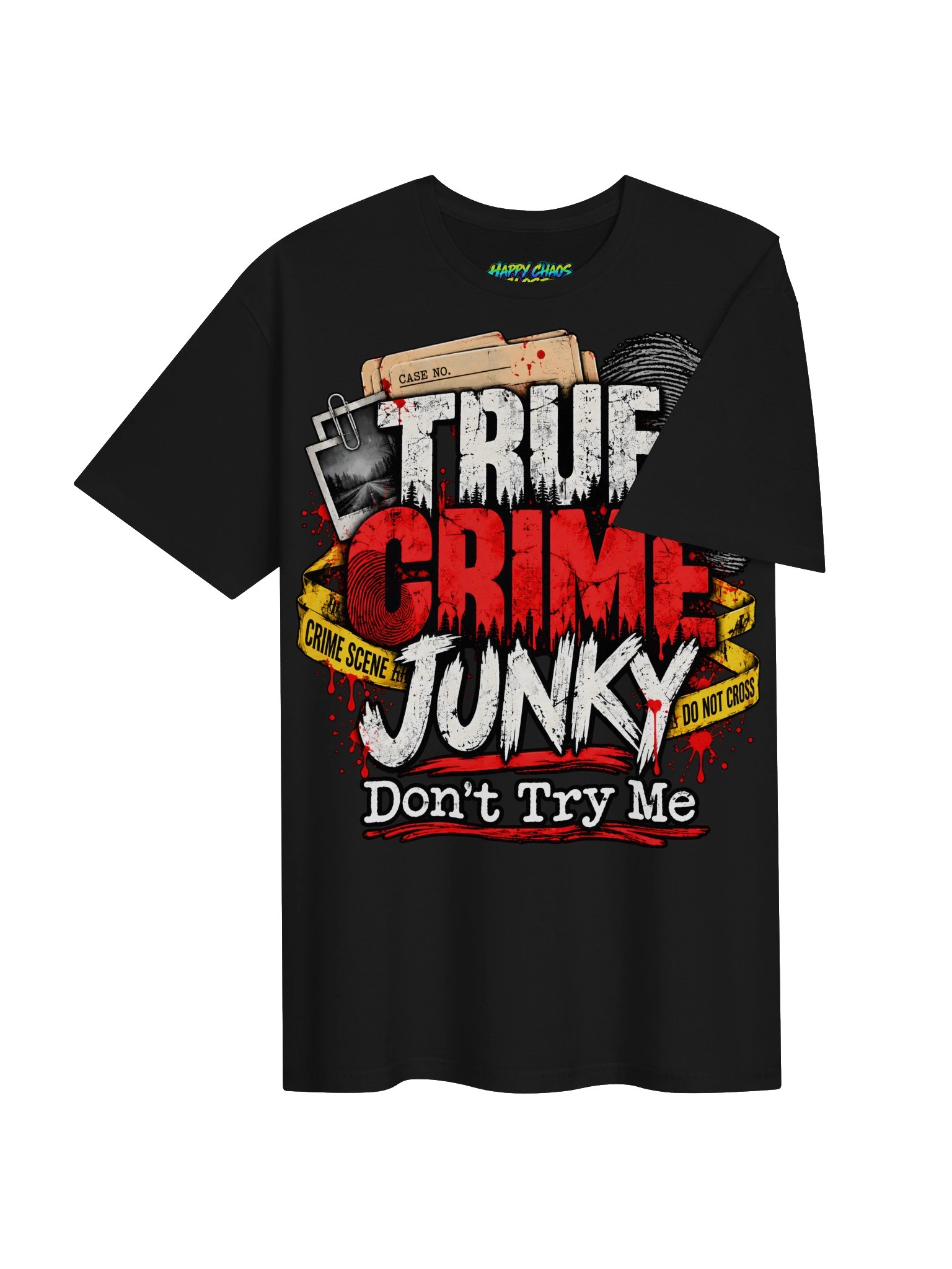 True Crime Junky Gritty Crime Scene Tee product image (56)