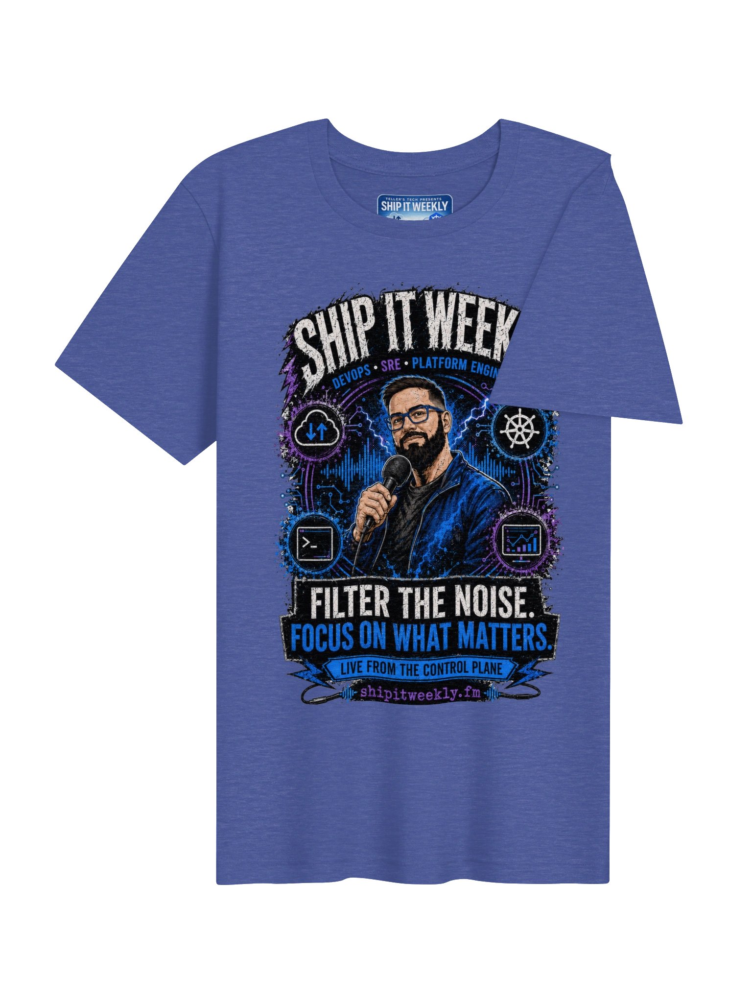Ship It Weekly: Filter the Noise | Ship It Weekly DevOps Tee product image (4)