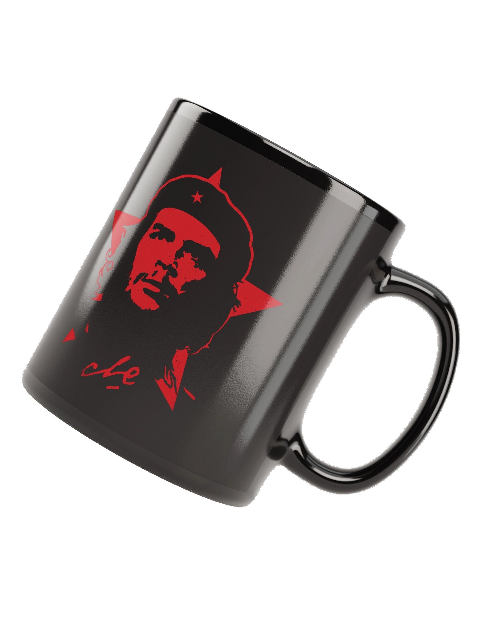 Che Guevara Mug Red Star Revolution Rebel Ceramic Mug Black product image (6)