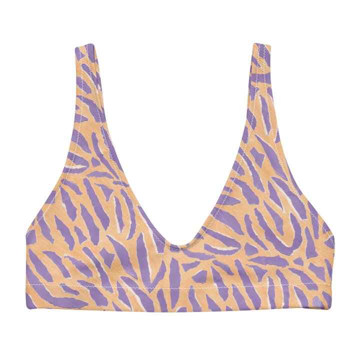 "Animal Stripe" V-neck top product image (1)