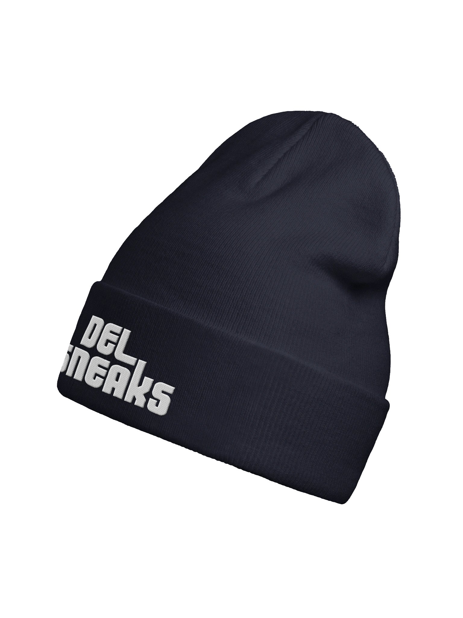 Classic Logo Embroidered Beanie Hat Navy product image (2)