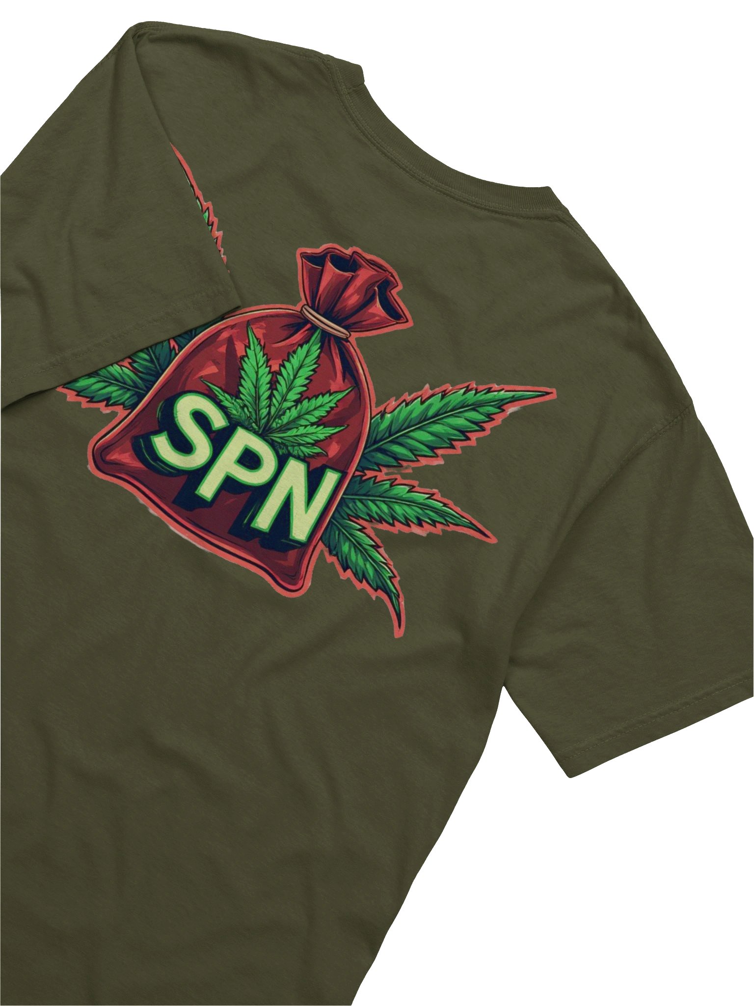 SPN Cannabis Leaf Red Bag T-Shirt product image (39)