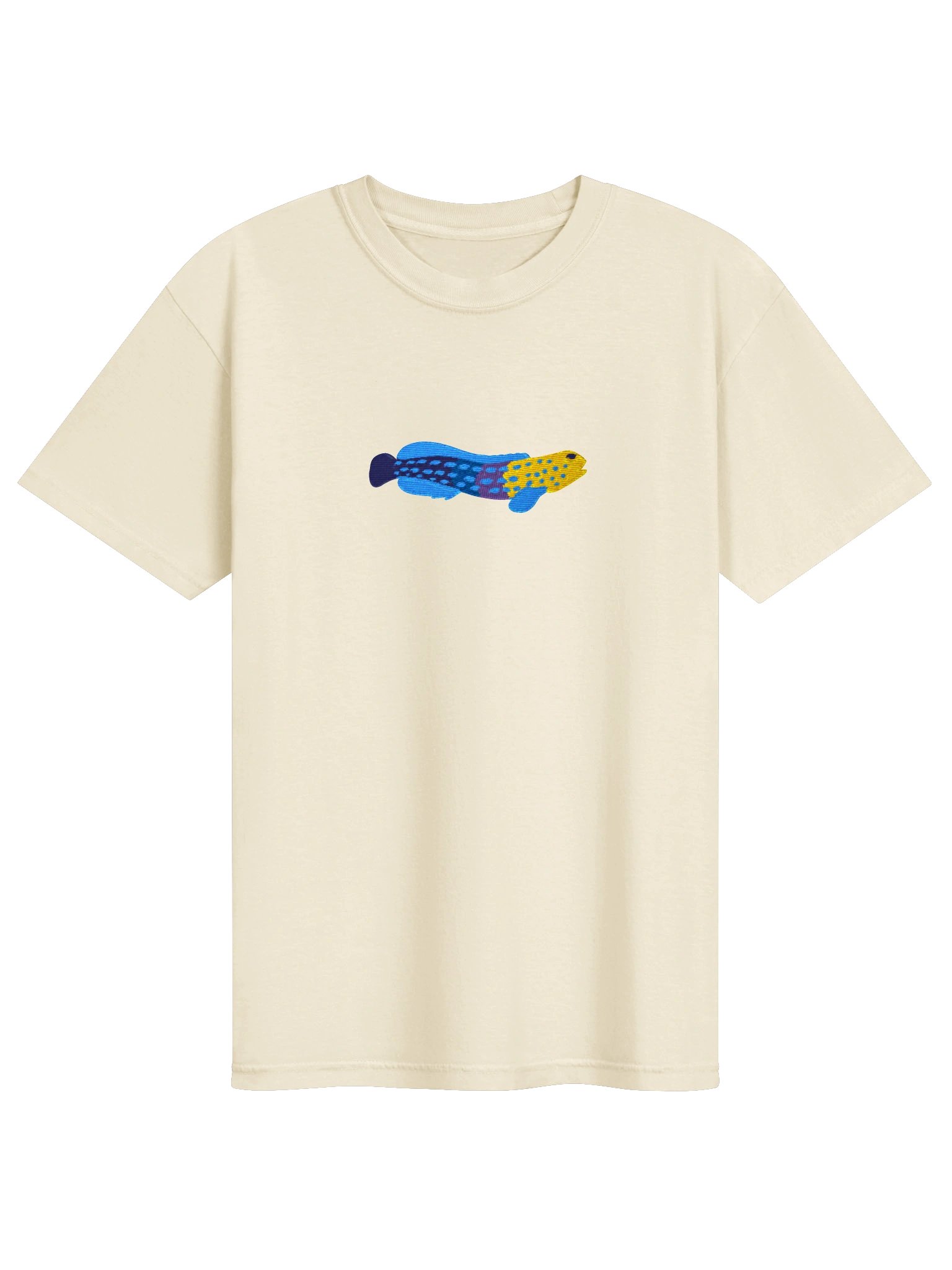 Blue Spotted Jawfish Embroidered Shirt | Reef Aquarium Fish Embroidery Tee | Saltwater Marine Fish Apparel product image (5)