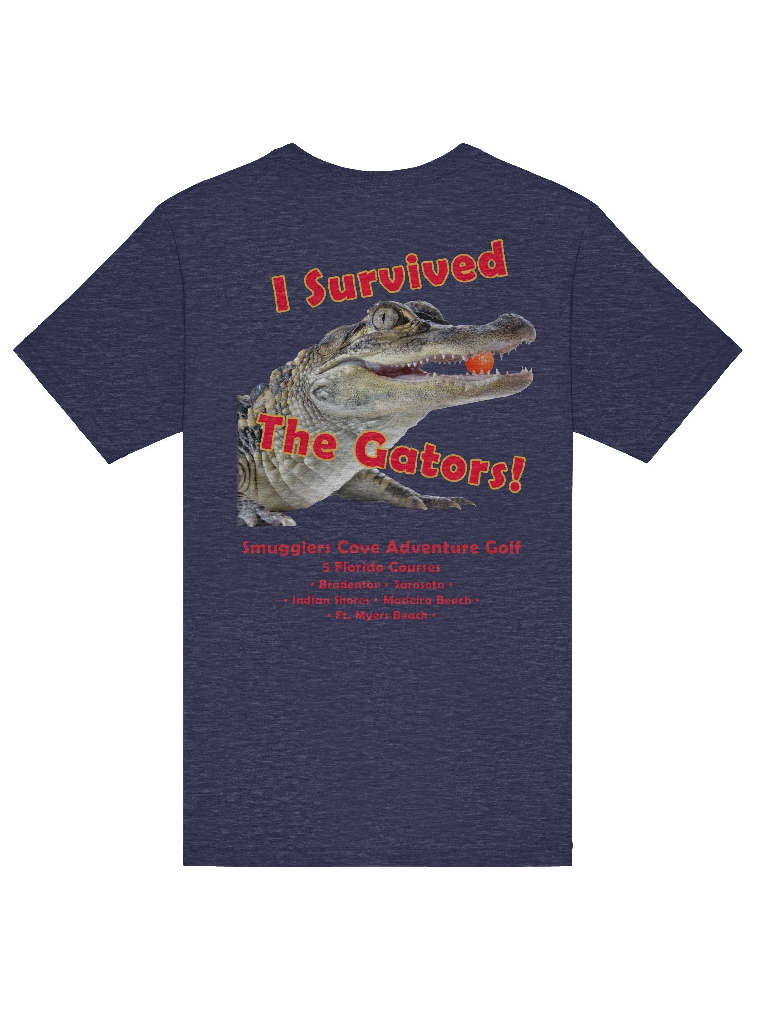"I Survived the Gators" Cotton Tee - Back Graphic product image (54)