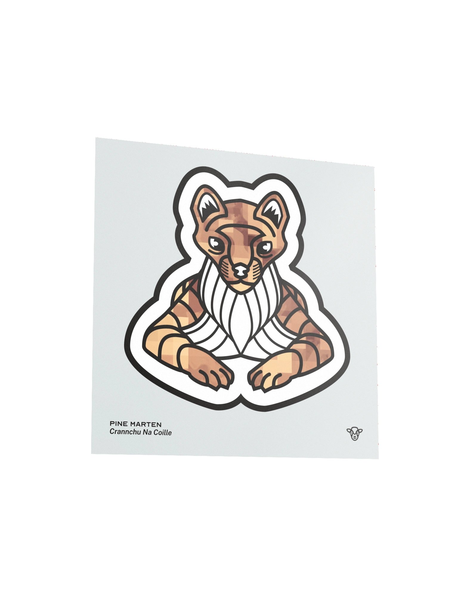 Pine Marten Matte Square Print product image (3)