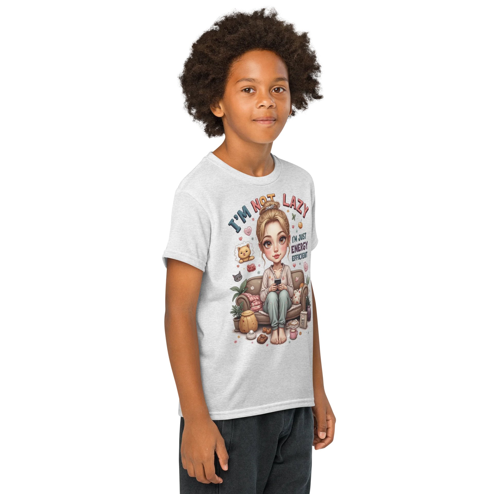 I'm Not Lazy I'm Energy Efficient Youth Tee product image (61)