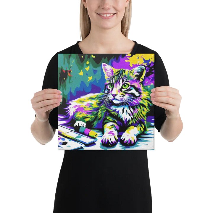 Cute Cat Digital Painting - v8 product image (2)