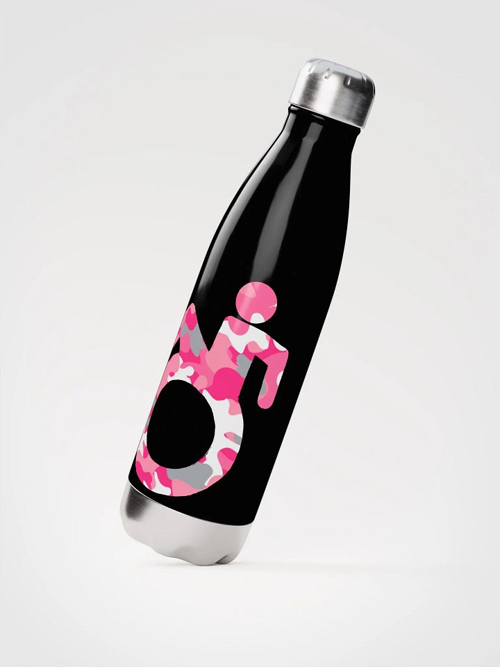 Wheelie, Pink Camo SS Water Bottle product image (2)