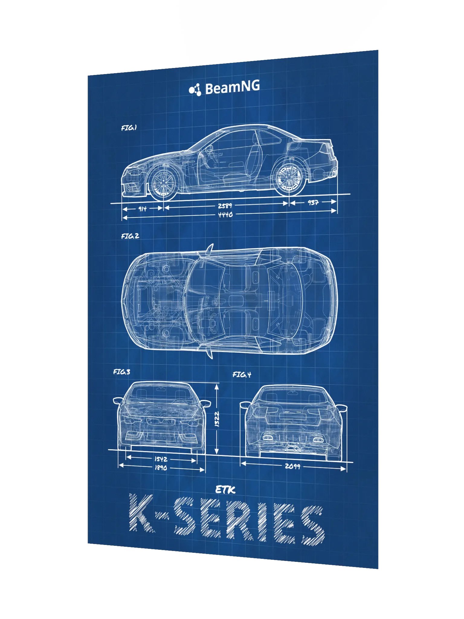 ETK K-Series Blueprint Poster product image (3)
