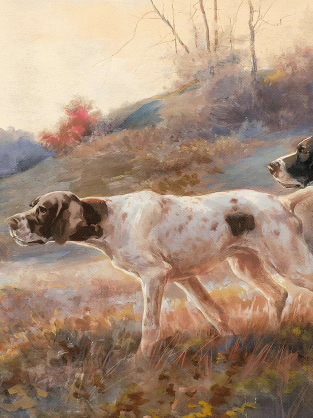 Antique Pointer Hunting Dog Portrait Canvas Print product image (12)