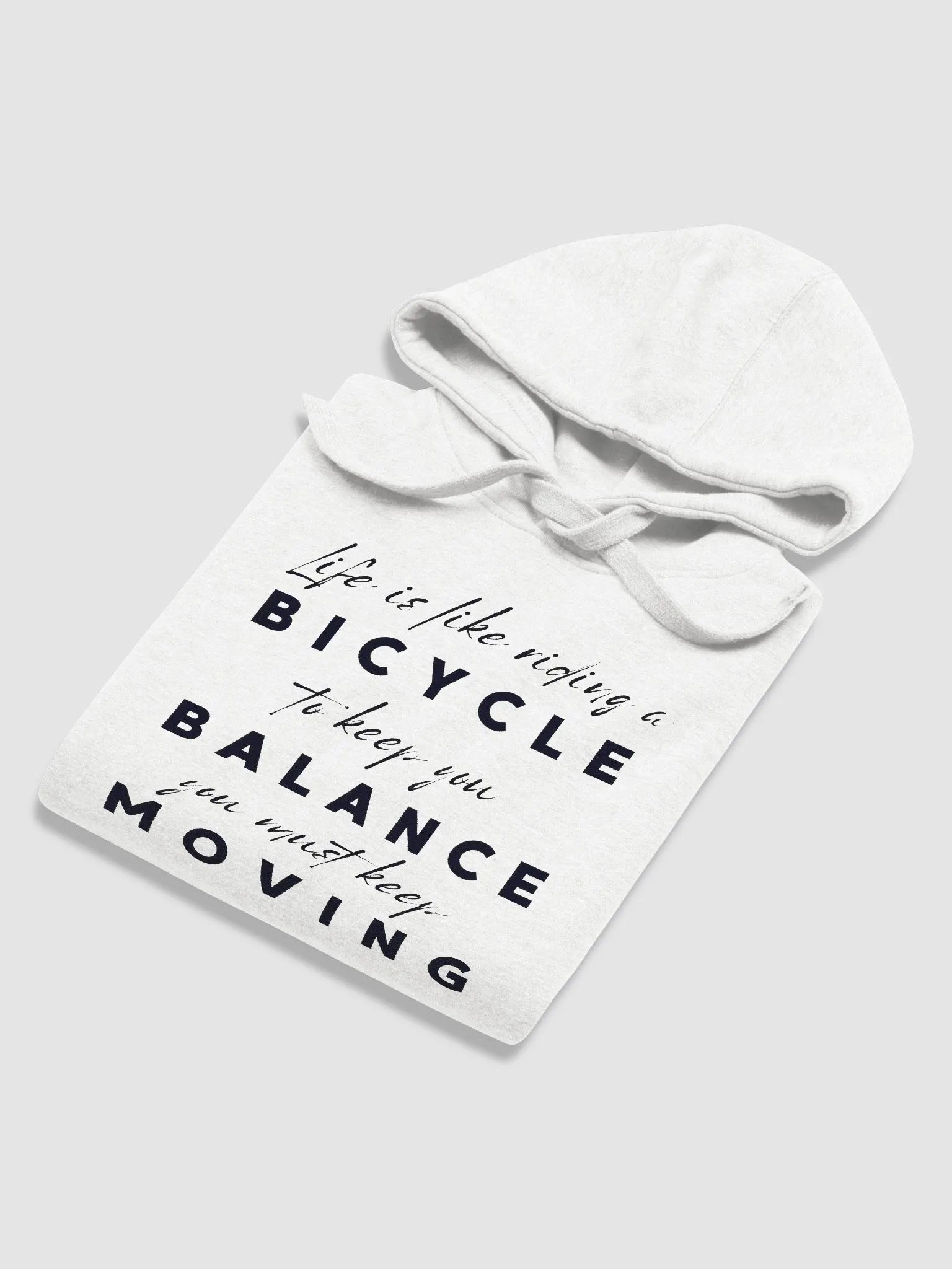 "Life is like a BICYCLE..." Premium Unisex Hoodie product image (6)