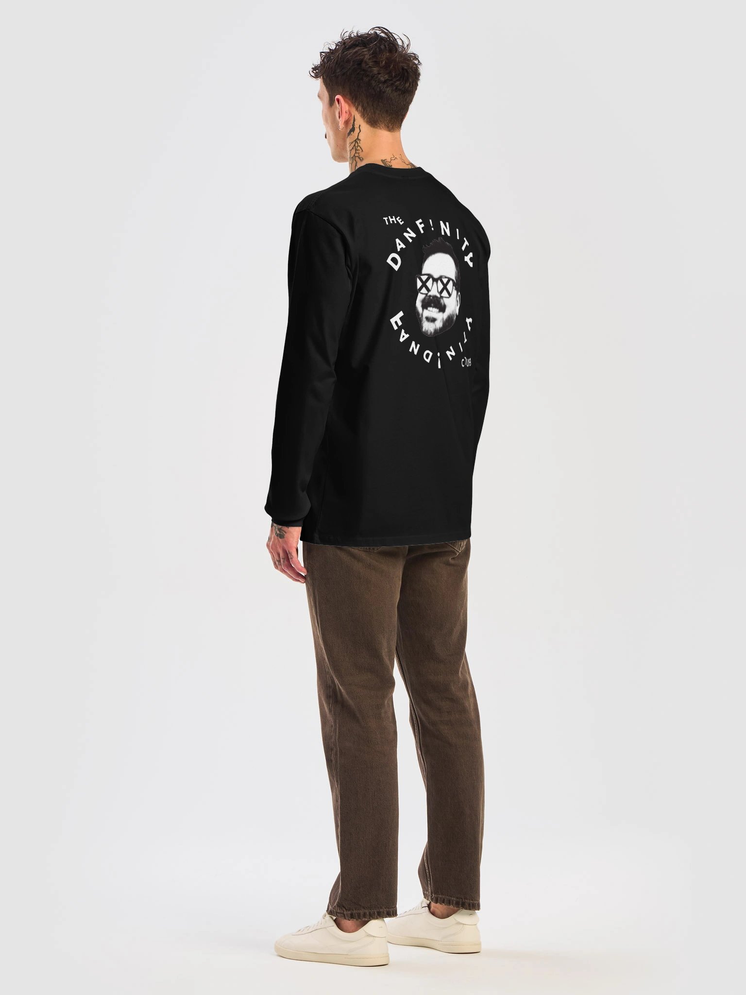 The Danfinity Fandinity Club - Xs - Dark Color/ White Print - AS Colour Long Sleeve product image (8)