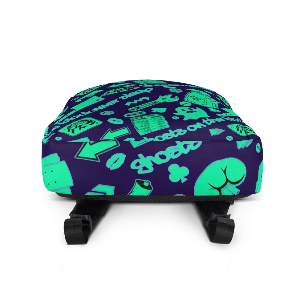 A8M - Ghosts On The Block Never Sleep Bookbag (Neon February) product image (3)