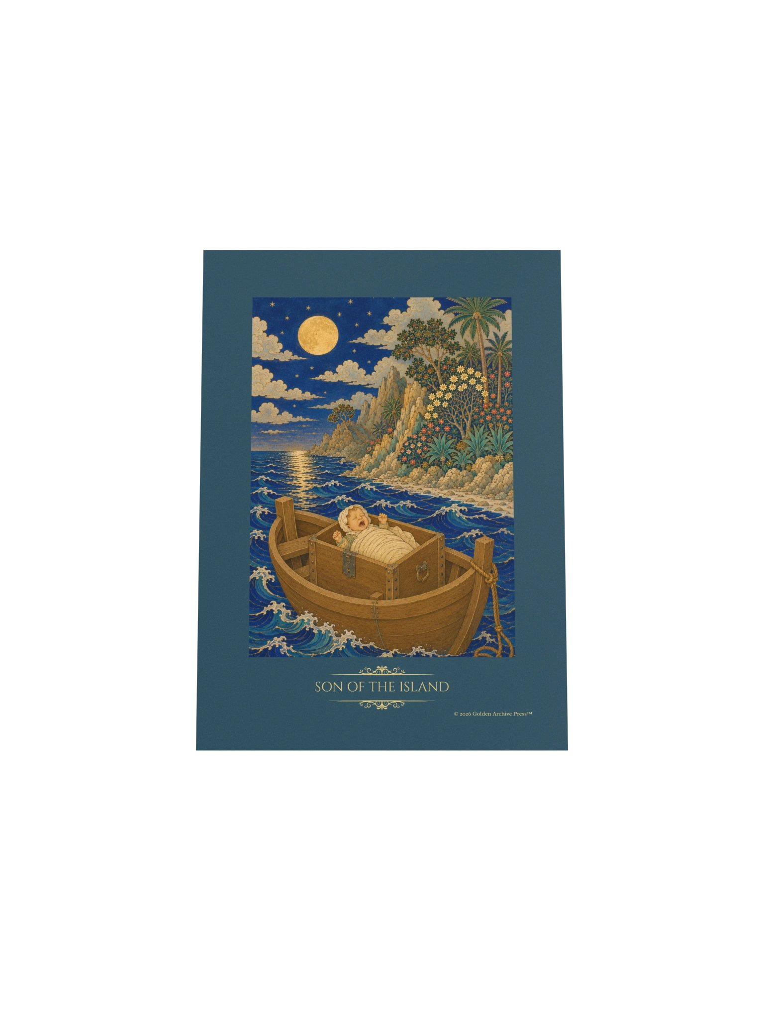 Son of the Island — Miniature Art Print (Baby and Sea) product image (31)