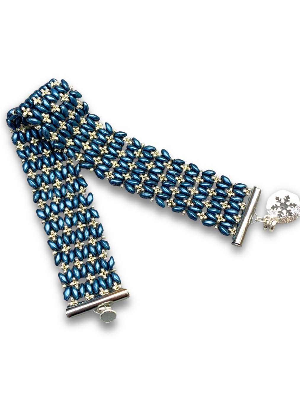 Beaded Butterfly Bracelet - Blue product image (3)