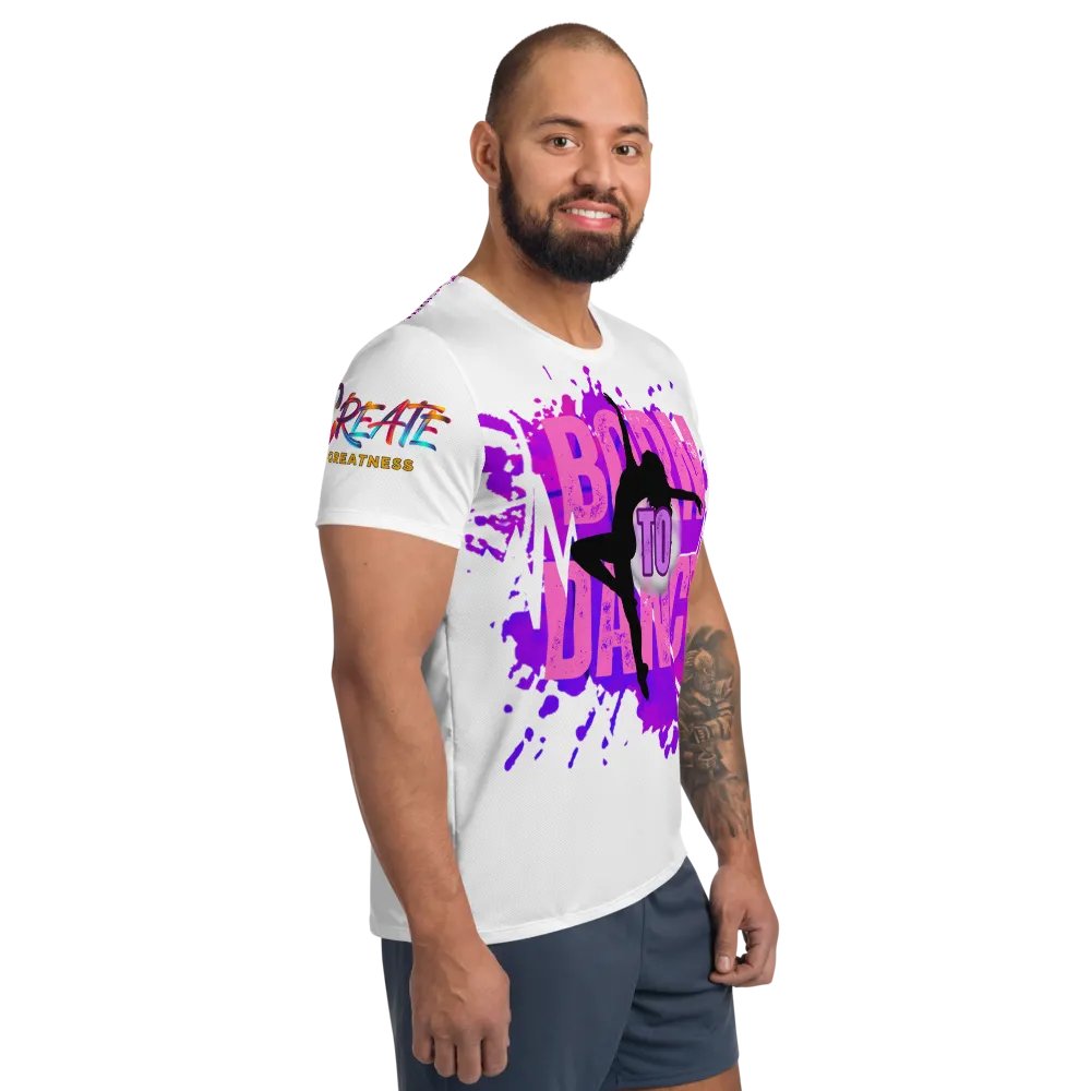 Born to Dance Her Silhouette Huge Print Athletic Tee product image (9)
