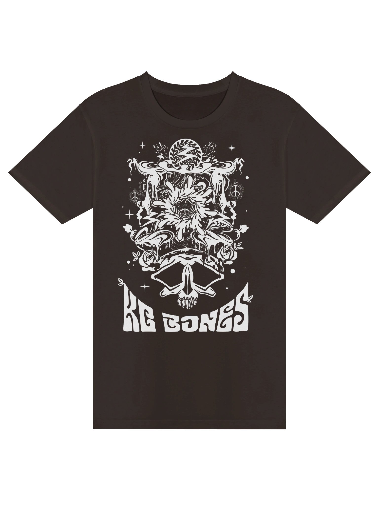 BONE Psychedelic Skull Graphic Tee product image (17)