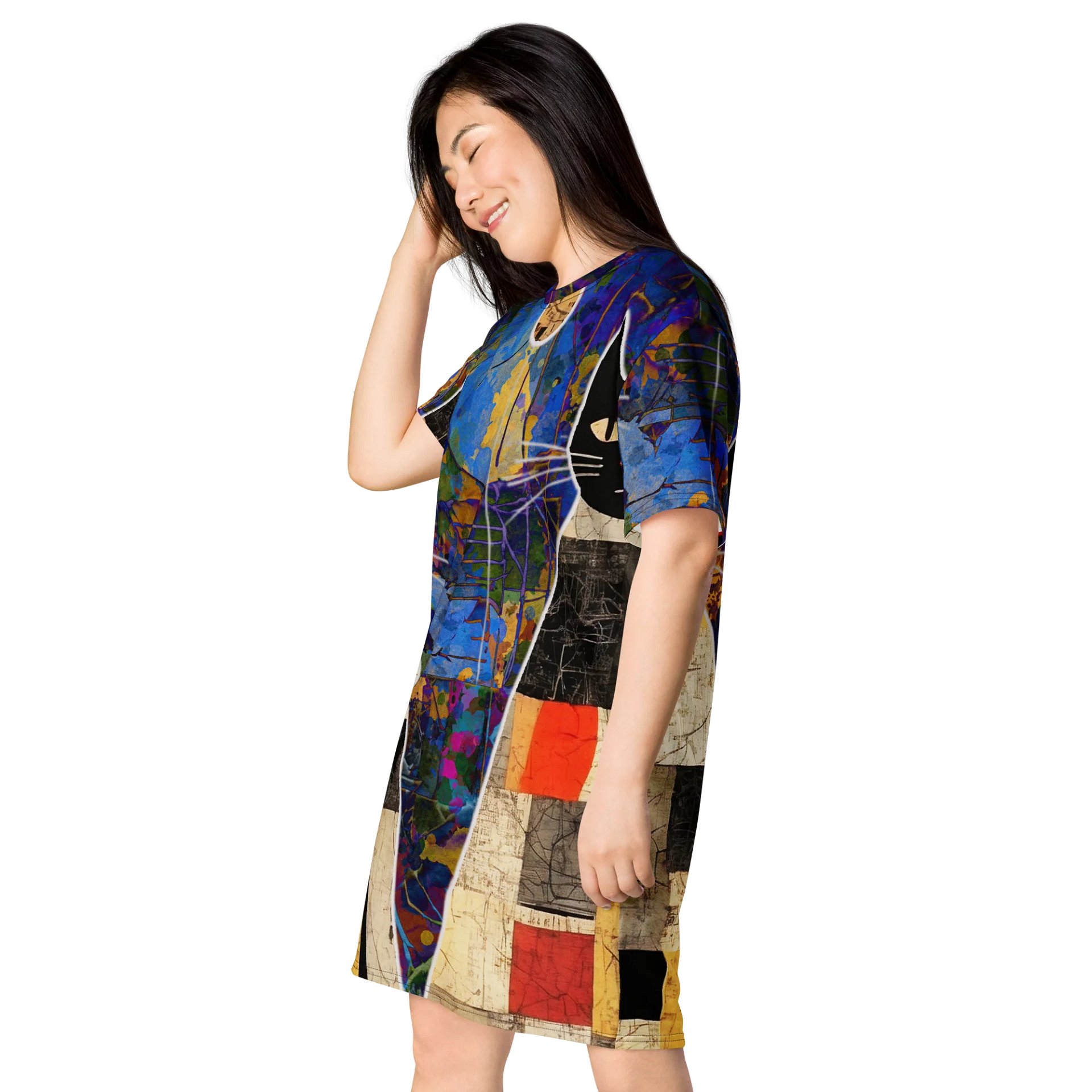 Black Cat Tango T-Shirt Dress product image (3)