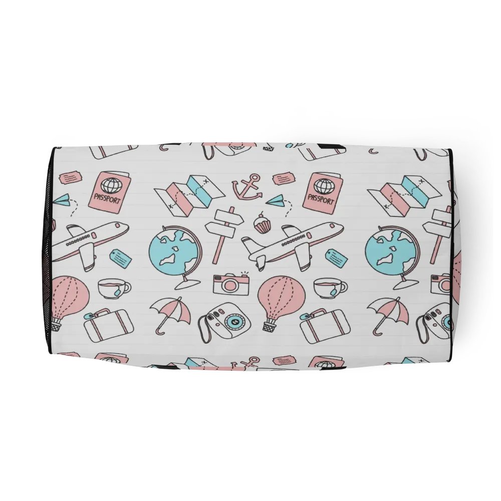 Travel Icons Canvas Duffle Bag product image (8)